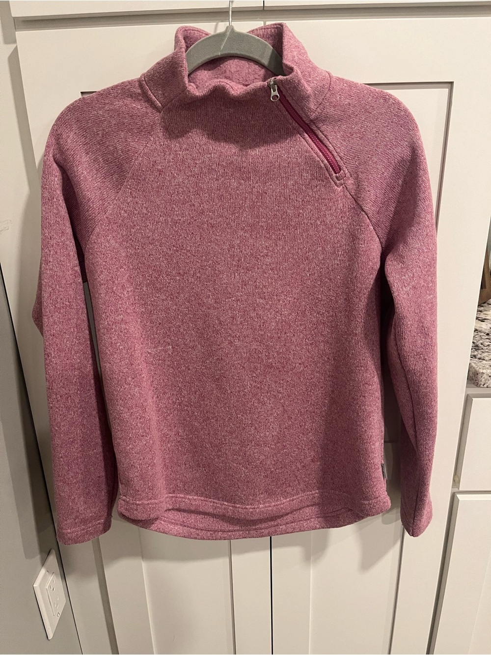 Eddie Bauer Rose Pink Half-Zip Turtleneck Sweater